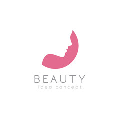 Creative Beauty Concept Logo Design Template
