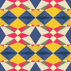 Abstract seamless colourful pattern geometric backgrounds vector design