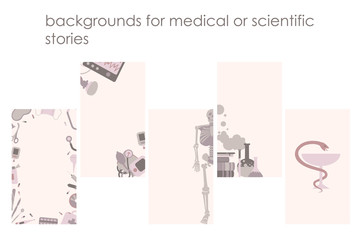 Layout for stories on medical theme