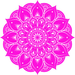 Luxury mandala with golden arabesque pattern