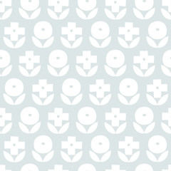 seamless pattern, flower nordic style art surface design for fabric scarf and decor
