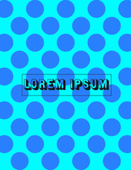 Color polka dot vector background