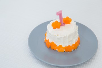 1歳のバースデーケーキ