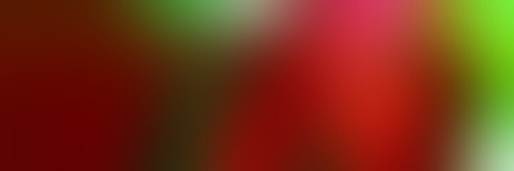 abstract dark red, moderate green and firebrick colors blur background banner