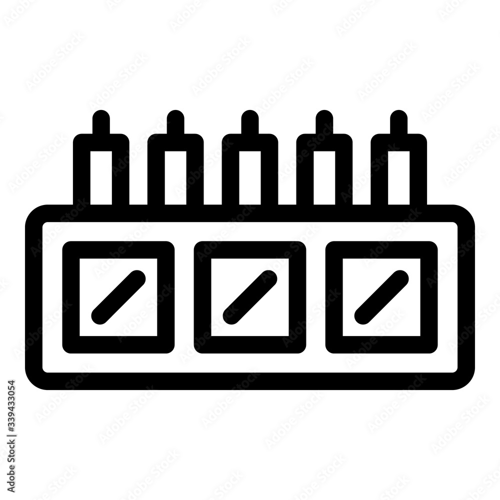 Poster data storage icon. outline data storage vector icon for web design isolated on white background