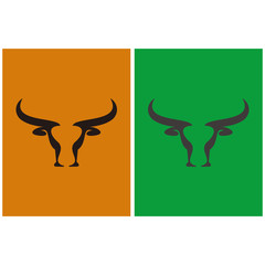 bull horn vector icon illustration sign