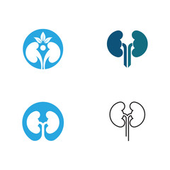 Set of kidney vector illustration design logo