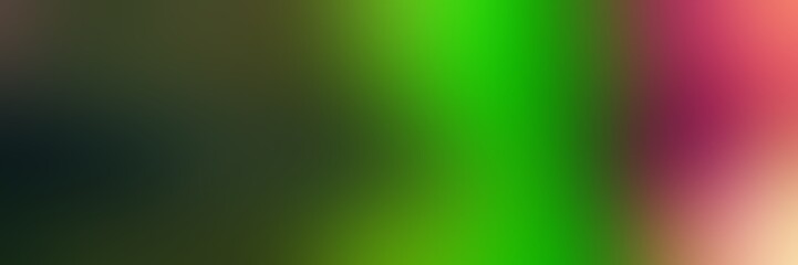 abstract blurred background web banner with dark olive green, very dark green and forest green colors