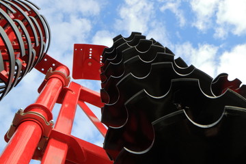 Plow. Harrow. Cultivator for cultivating the earth against the sky. Fragment.