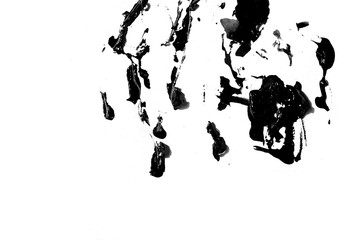 Black watercolor, confused,worry