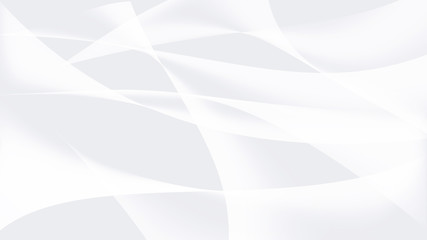 Obraz premium Aerial abstract white background with waved shapes. Gradient abstract waves on a light white background. Original background for website wallpapers, instagram posts and sale ads.