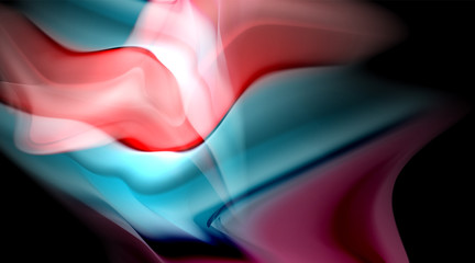 Liquid colors fluid gradients on black background