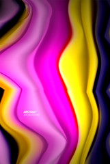 Obraz na płótnie Canvas Liquid gradients abstract background, color wave pattern poster design for Wallpaper, Banner, Background, Card, Book Illustration, landing page
