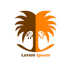 Luxury Dates Palm Logo Template