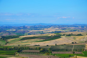 Fototapeta na wymiar Rural landscape of Tuscany Italy