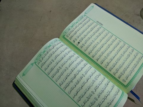 Reading Quran Activity. Ramadan Kareem