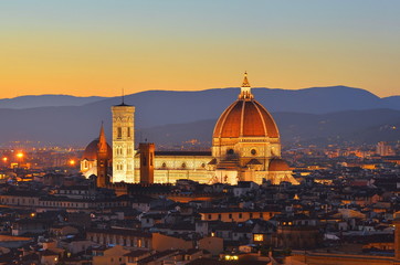 Fototapeta premium Beautiful cityscape of Florence Italy