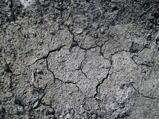 dry cracked earth texture black and white
