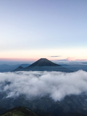 Fototapeta premium amazing view above mountain