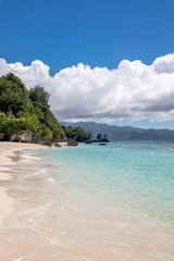 White Beach and Rock, Boracay island, Philippines.