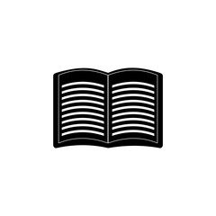 Open book icon isolated on white background