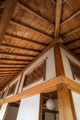 古民家の縁側の天井