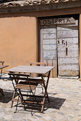 Calcata (VITERBO), Italy - July 27, 2019: Calcata, comune and town in the Province of Viterbo in the Italian region Latium