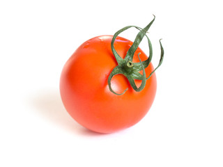 Tomato isolated. Fresh tomato isolated on white background