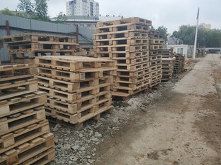 stacks of pallets