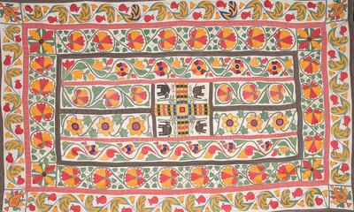 embroidery on fabric, royal Rajasthan, India