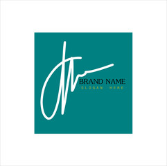 Signature logo, initial 