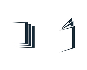 Stack of Paper Icon Vector Logo Template Illustration Design