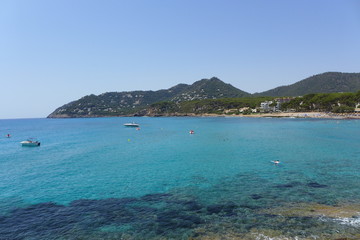 Naklejka premium A beautiful holiday bay in Canyamel