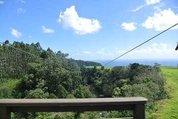 Zip line adventure in Hawaii