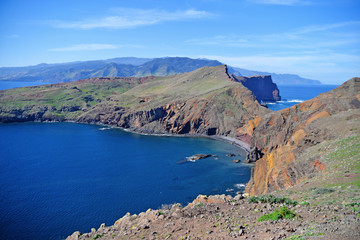 Ocean in the mountains of Madeira