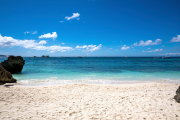 White Beach and Rock, Boracay island, Philippines.