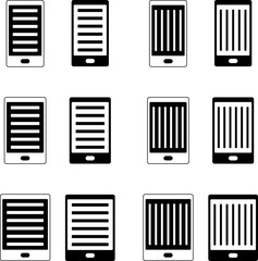 電子書籍 縦書き 横書き　アイコンセット