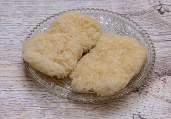 Sticky Rice on Plate AA