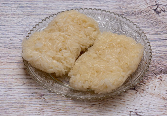 Sticky Rice on Plate 