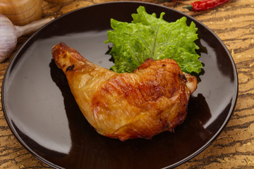 Roasted chicken leg