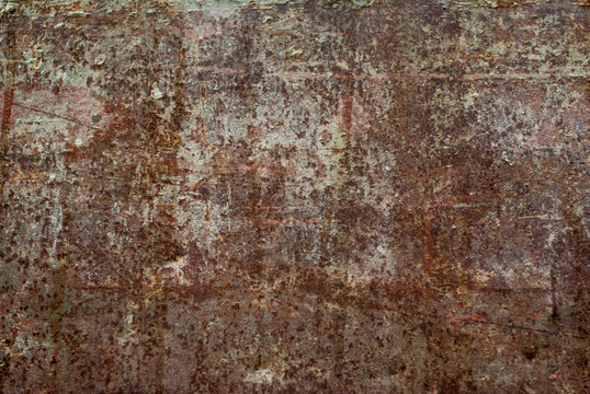 Abstract of old Zinc sheets with rusty Zinc background © Kritkamon