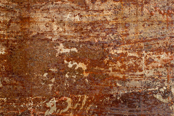 Abstract of old Zinc sheets with rusty Zinc background
