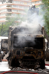 Intervention Pompiers de Paris sur incendie