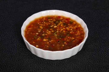 Thai style spicy chilli sauce