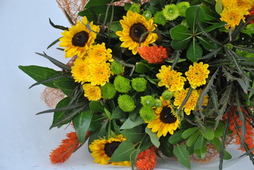 Floral bouquet of different flowers