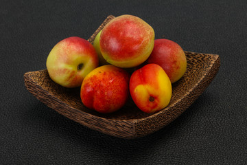 Sweet tasty fresh ripe apricots