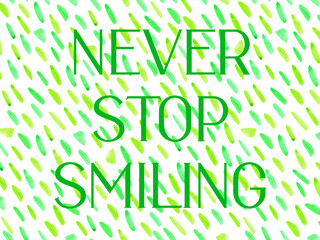 Ready to print postcard with message and abstract art