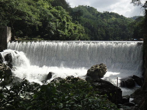 Wawa Dam On Marikina River Amidst Trees In Forest