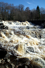 Waterfall in Bollebygd, Sweden.
