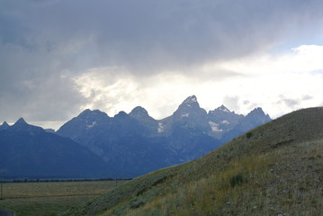 Fototapeta na wymiar mountains panorama Jackson 